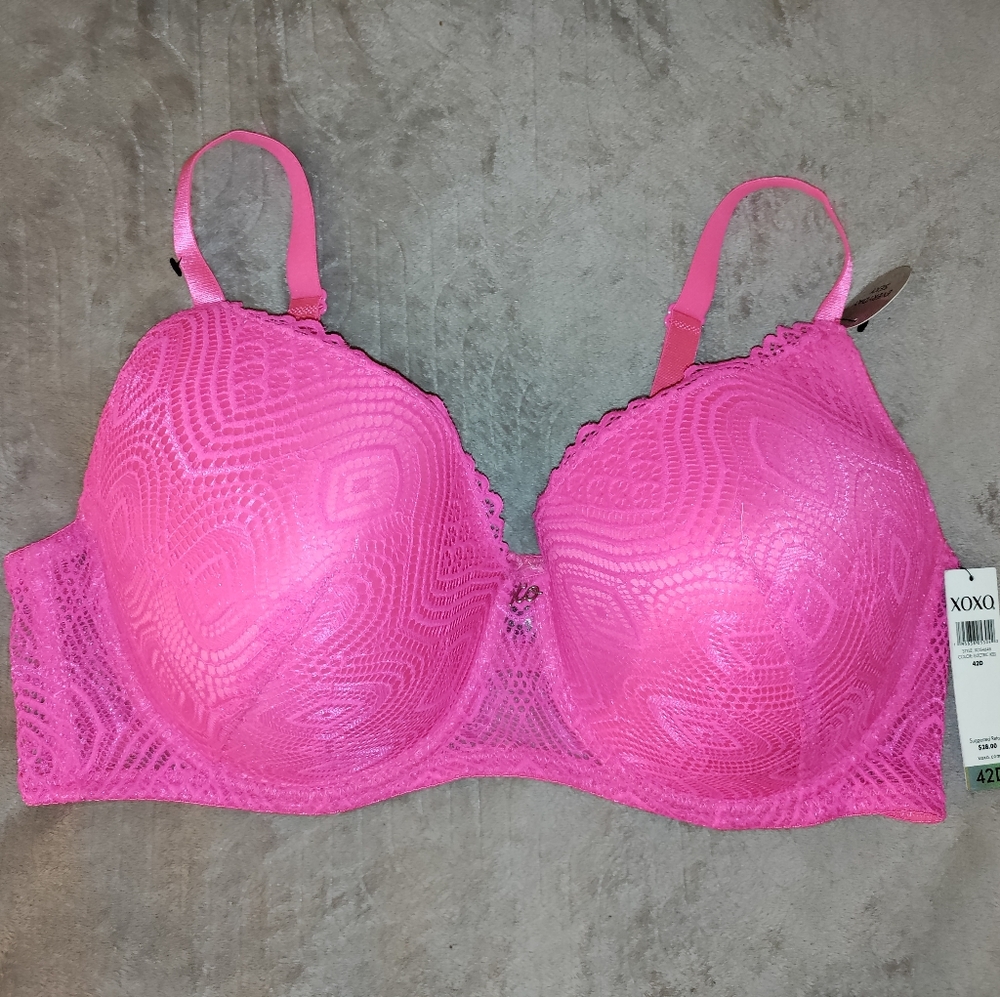 🆕 XOXO | Everyday Sexy Hot Pink Bra Size 42D Womens Pink Bra